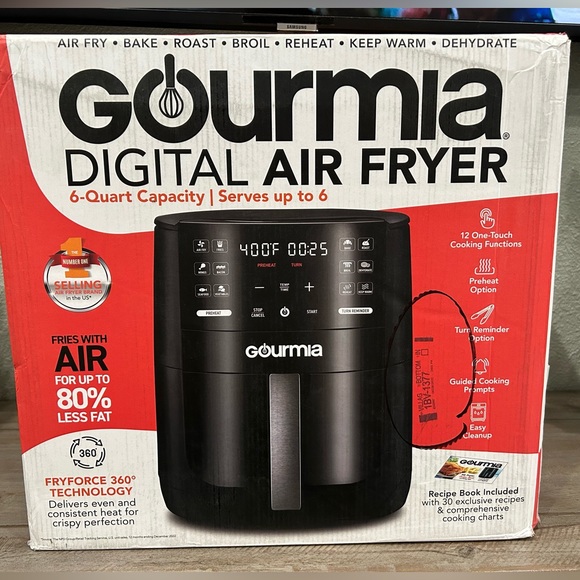 GOURMIA Other - Brand New GOURMIA Digital Air Fryer 6 Quart Capacity